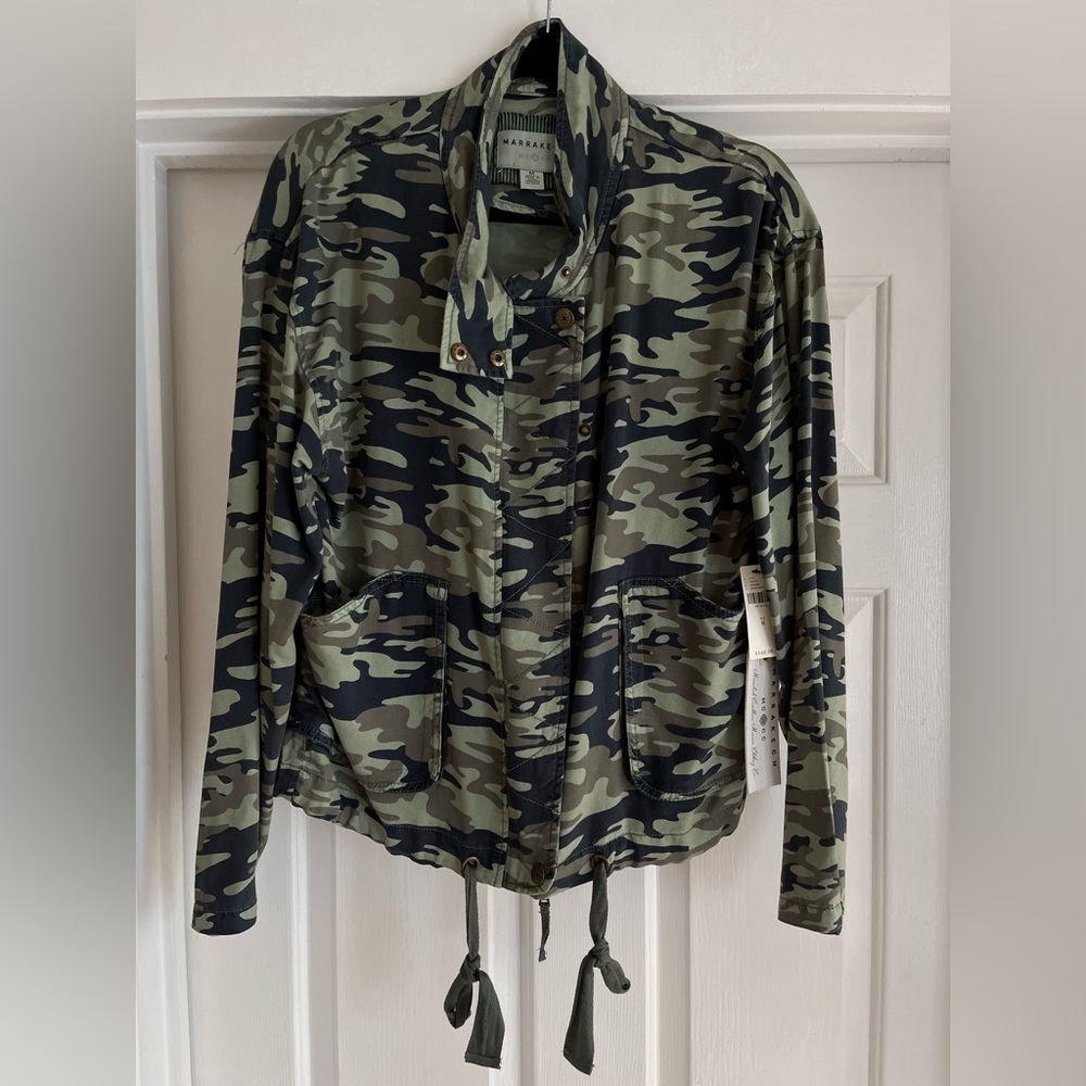 Anthropologie Marrakech camouflage jacket